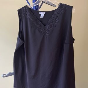 Catherines Black Sleeveless Top